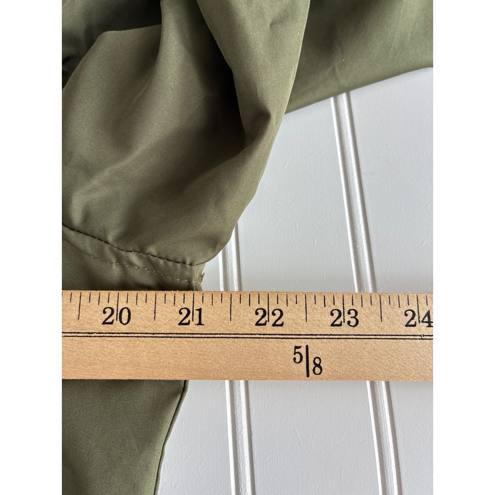 Holloway Womens Olive Green Bomber Jacket Coat Knit Hem Arm Pouch 229732 Small - Picture 16 of 16